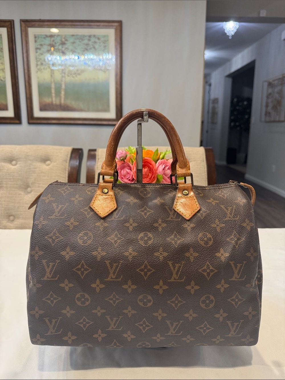 Authentic Louis Vuitton Brown Speedy 30